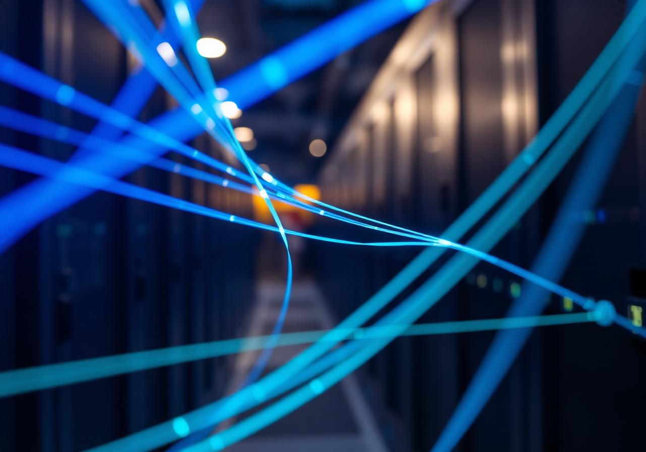 Ultrafast FTTP fibre and leased line connectivity in a modern data centre